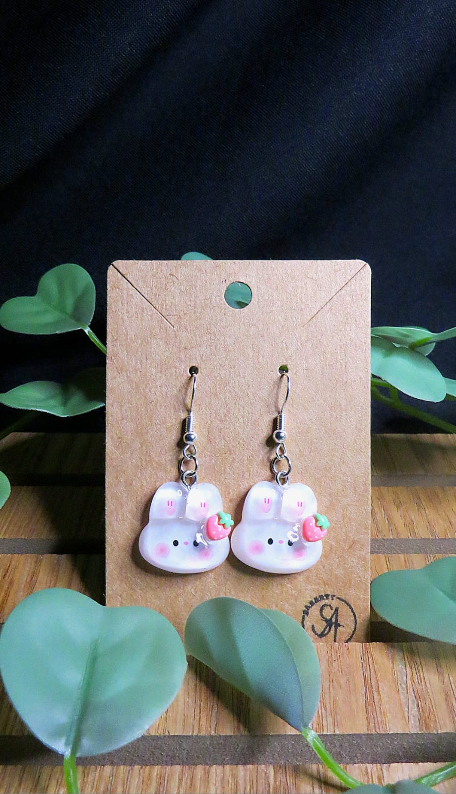 Earrings bunny face